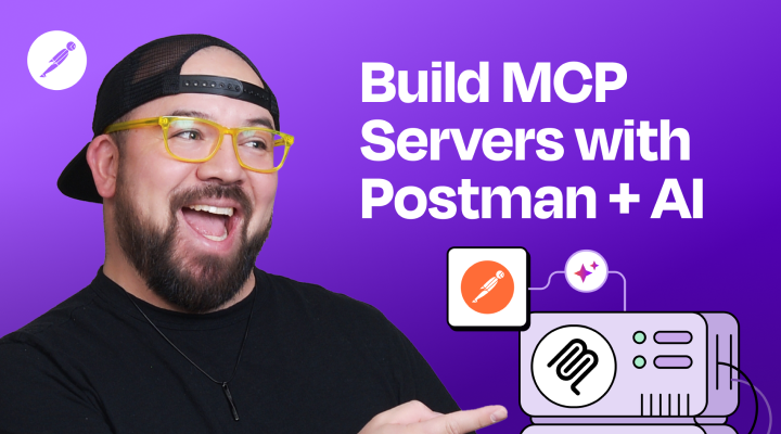 Build MCP servers with Postman AI. Thumbnail.